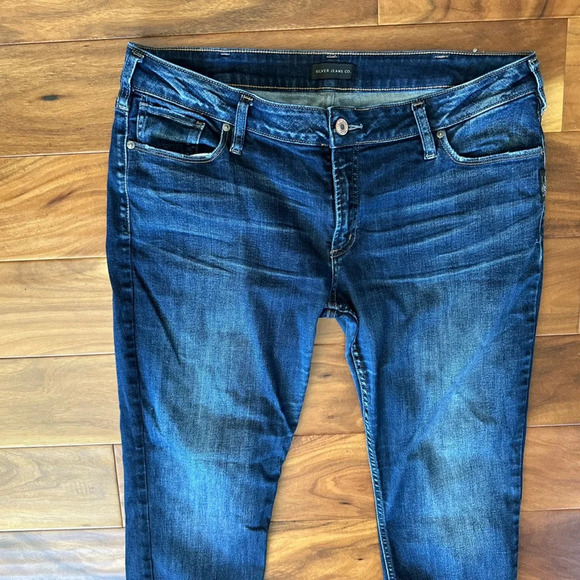 Silver Jeans Suki Mid Rise Skinny Jeans size 36x29 - Picture 3 of 5